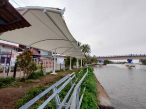 Boat Terminal Using Tensile Fabric